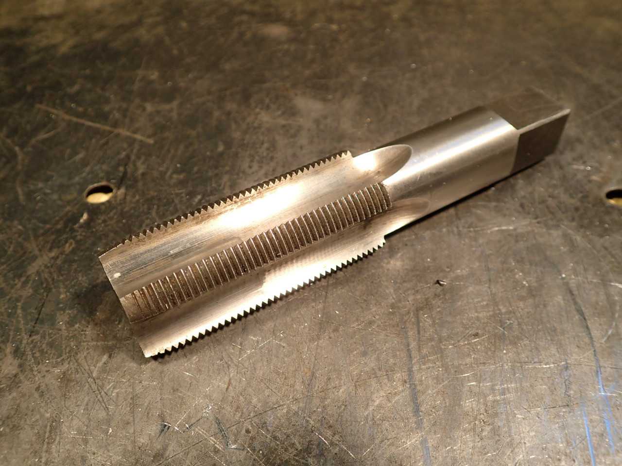 Detroit 1-1/16" -16 NS HSV Hand Thread Tap: 4-Flute, 2-1/2" Long Flutes, 5" OAL - MACHINING ACCESSORIES & TOOLING