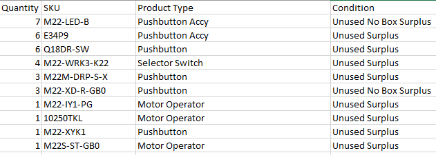 Lot of Quantity 33x Misc. Motor Operator Items - ELECTRIC MOTORS