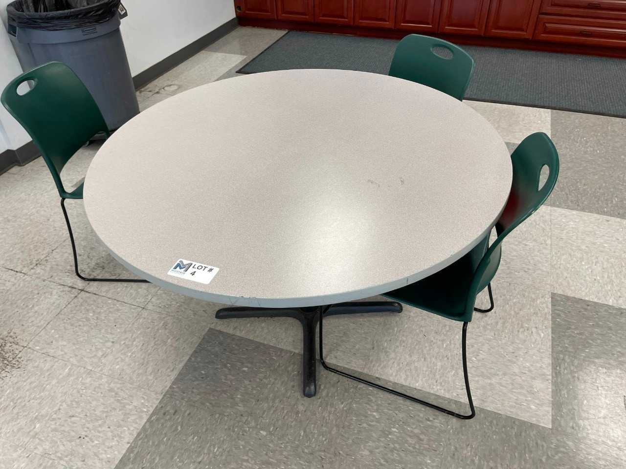Round Table w/ 3 Chairs - PLANT & FACILITY EQUIPMENT