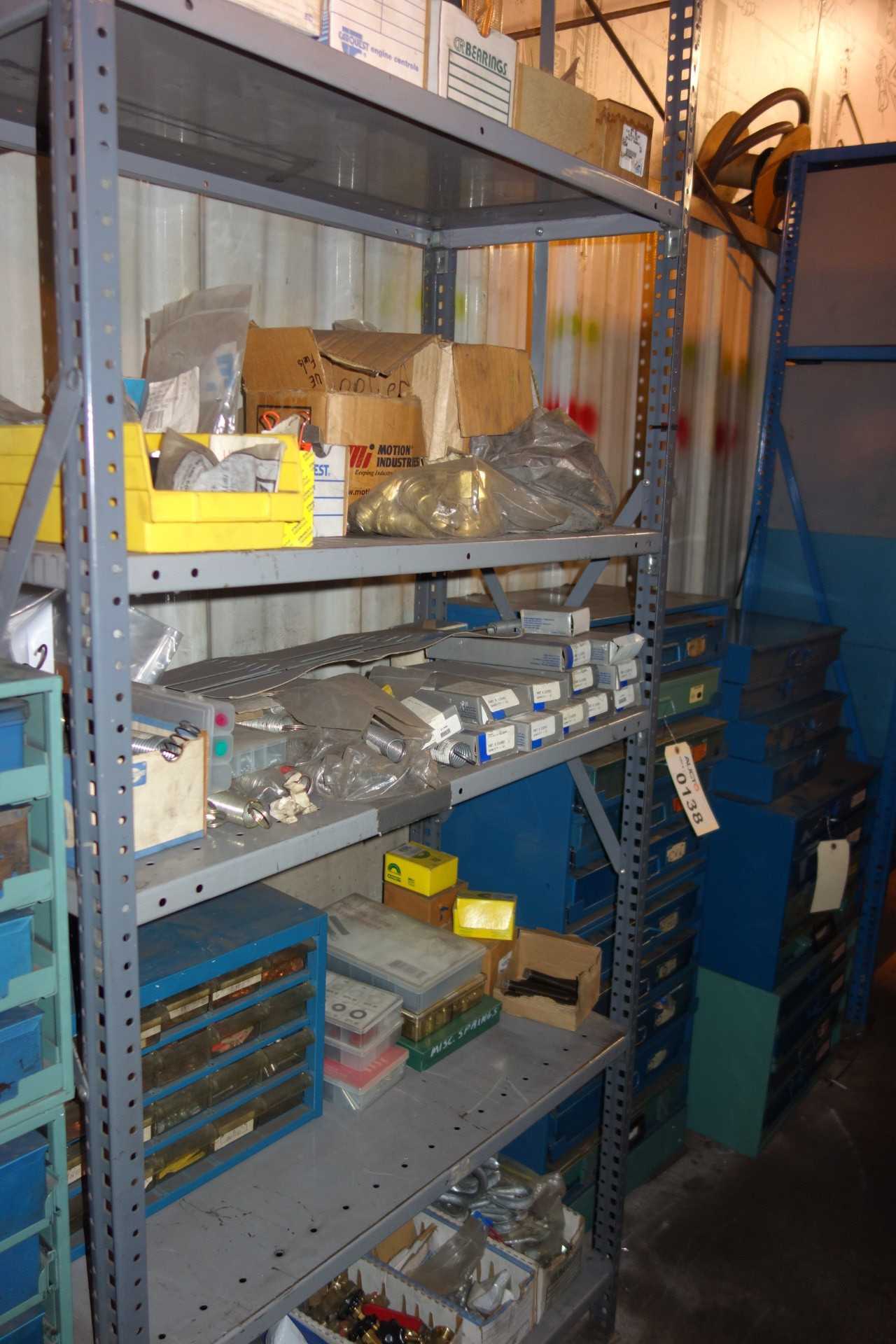 CONTENTS OF SHELVING, ASSORTED HARDWARE - SHELVING