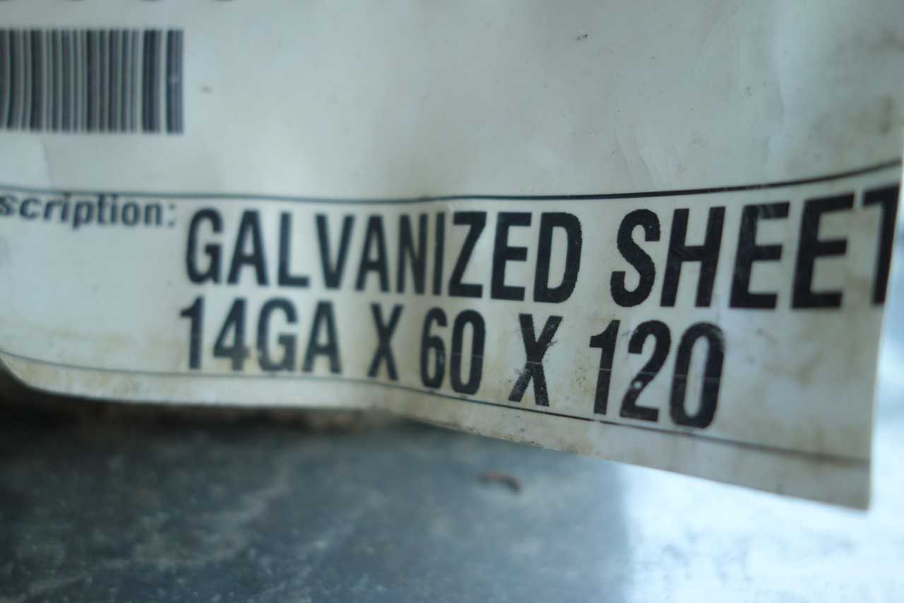 LOT OF A36 GALVANIZED CARBON STEEL PLATE