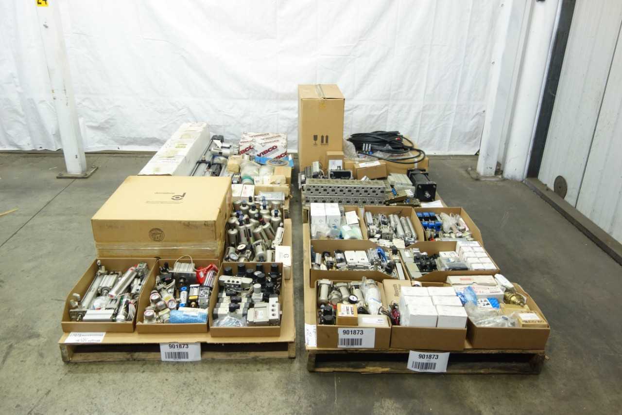 4 PALLETS OF ASSORTED PNEUMATIC REPLACEMENT PARTS - PNEUMATIC POWER TOOL