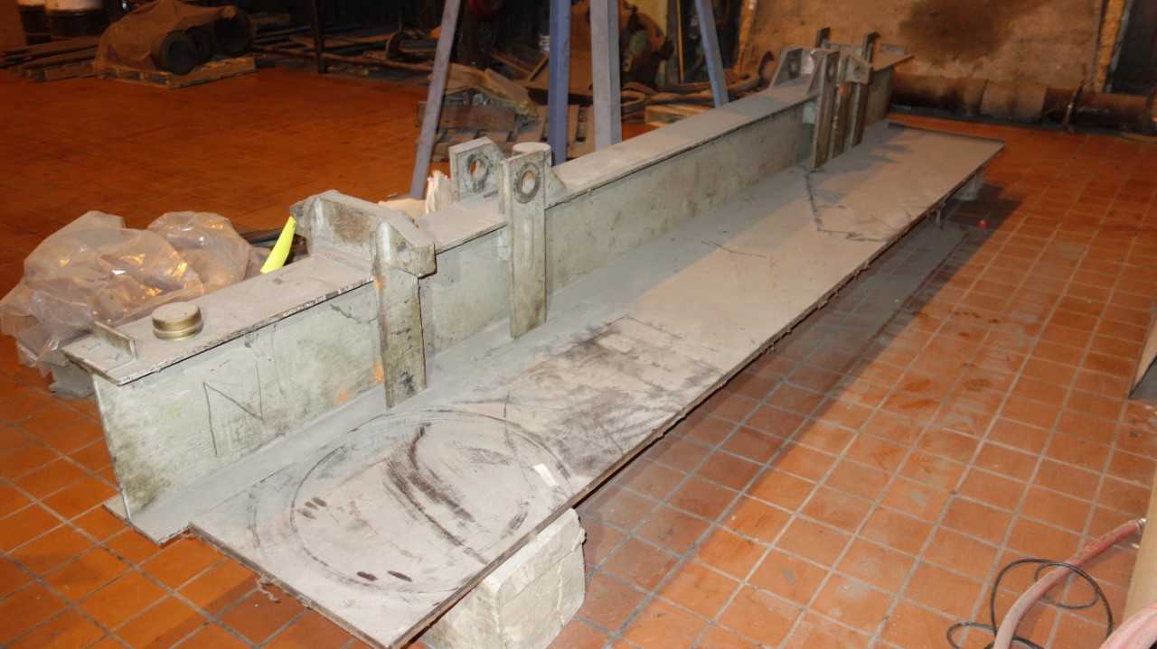 LOT OF 2 ASSORTED STEEL CRANE GIRDER I-BEAM - LIFTING EQUIPMENT