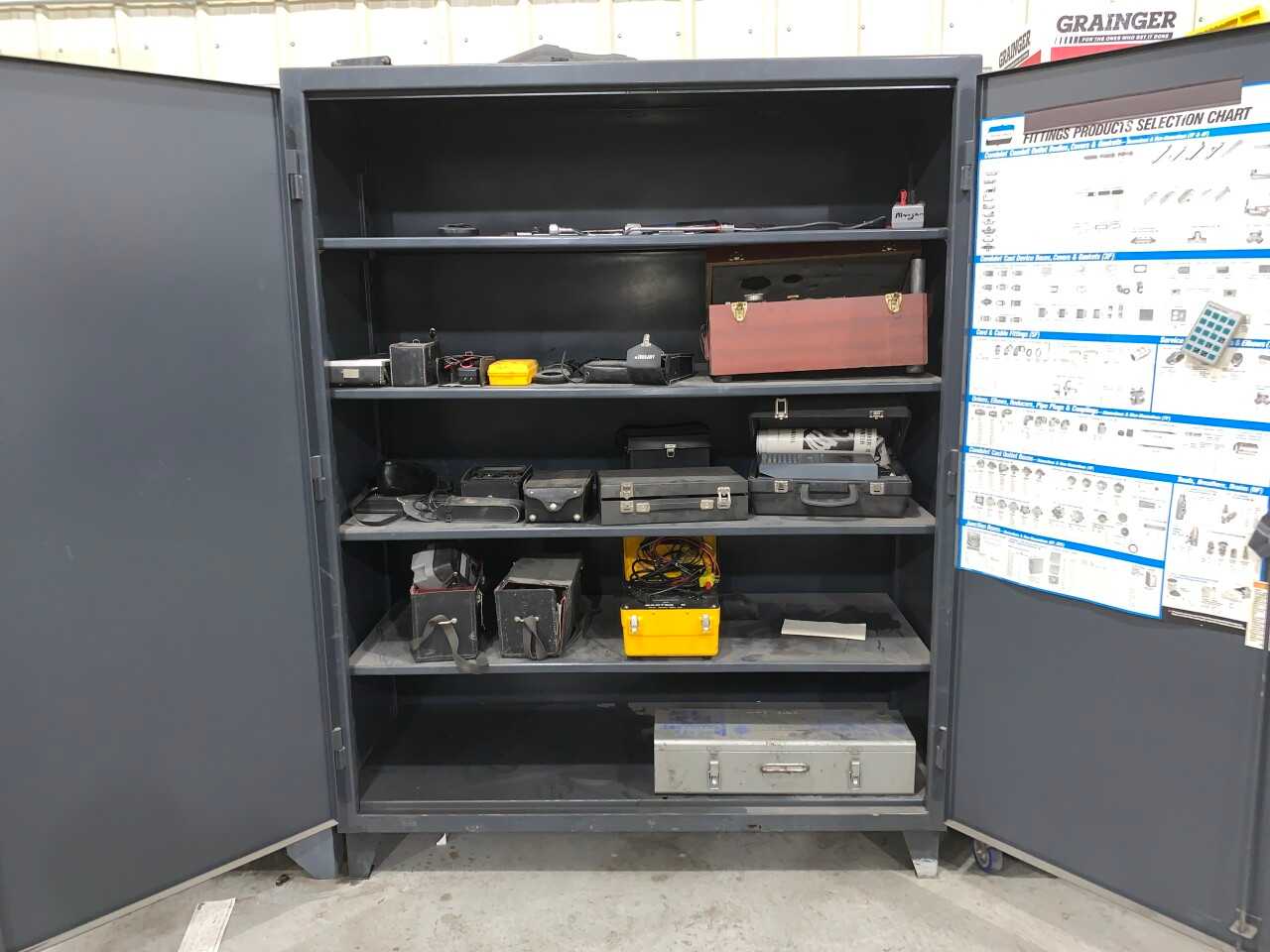 CABINET WITH CONTENTS - INDUSTRIAL PARTS