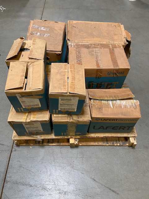 Lot of 10 Lafert Induction Motors - " Like New In Original Box" - Pulled from Tool Crib. See Photos Listed for Each Type of Motor - ELECTRIC MOTORS
