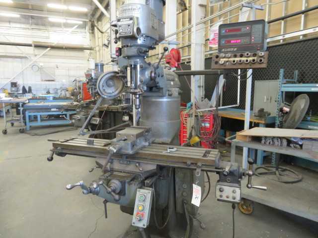 Bridgeport Vertical Mill, 2 HP vari-speed, DRO, Power Draw Bar and Feed - MISCELLANEOUS