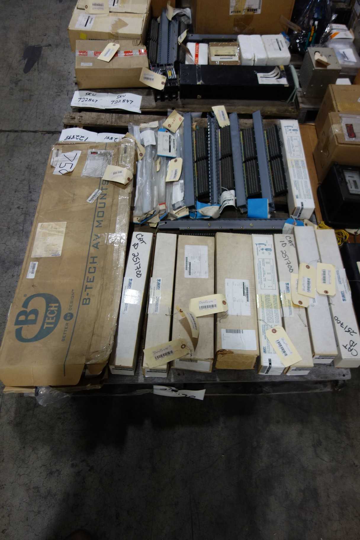 4 PALLETS OF ASSORTED ELECTRICAL - ELECTRICAL COMPONENTS