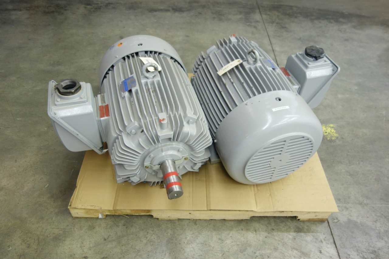 LOT OF 2 ELETTRA TECHNOLOGY TYPE HE INDUCTION 365T AC MOTOR - ELECTRIC MOTORS