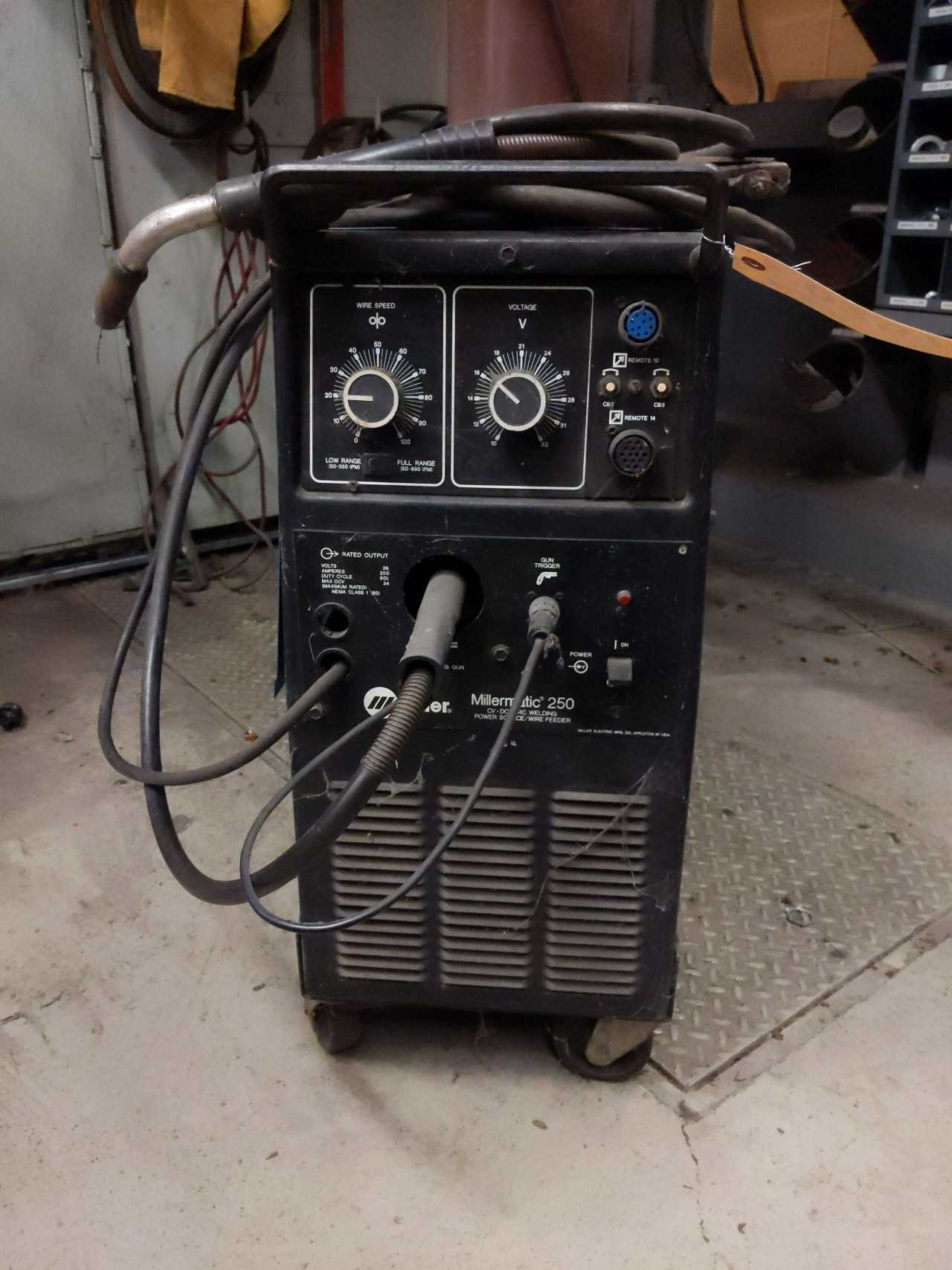 Miller Millermatic 250 CV. DC Welder (tank not included) - HOLDING & POSITIONING EQUIPMENT