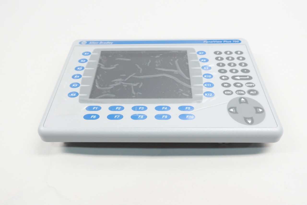 ALLEN BRADLEY 2711P-RDB7C PANELVIEW PLUS 700 COLOR KEY/TOUCH DISPLAY SER D - HMIS & DISPLAYS