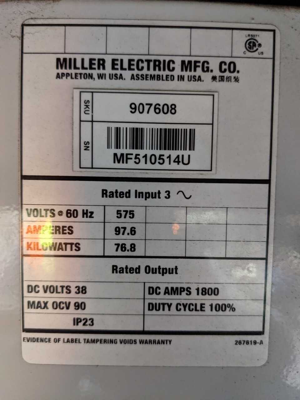 Miller 4 Pack Rack Welder with cart - WELDING EQUIPMENT