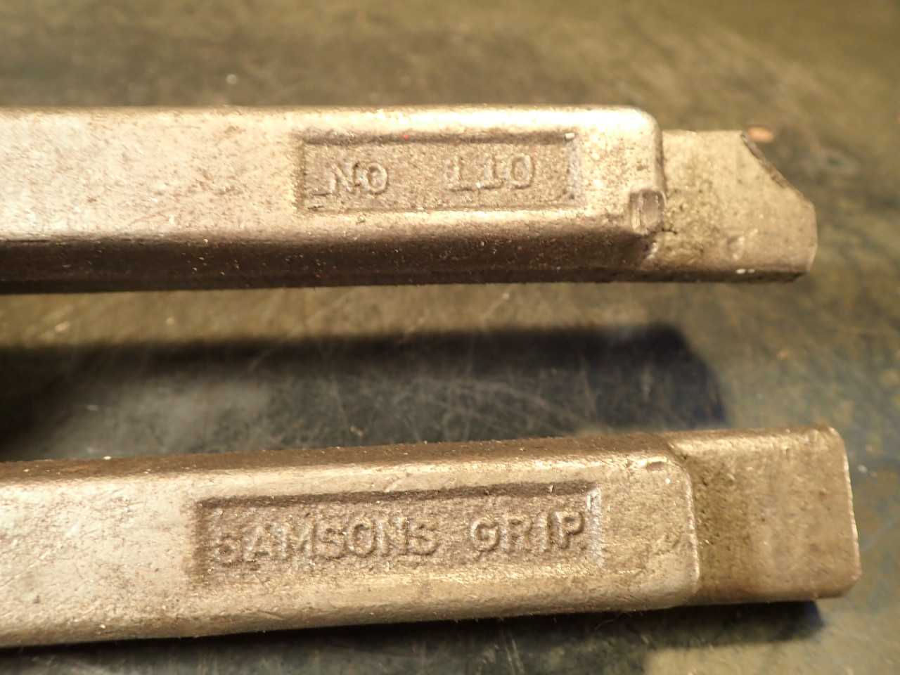 2 Pc Samson #110 Straight Mill Hold Down Strap Clamps 3" Wide 1-1/4 High 10-3/4" - END MILLS