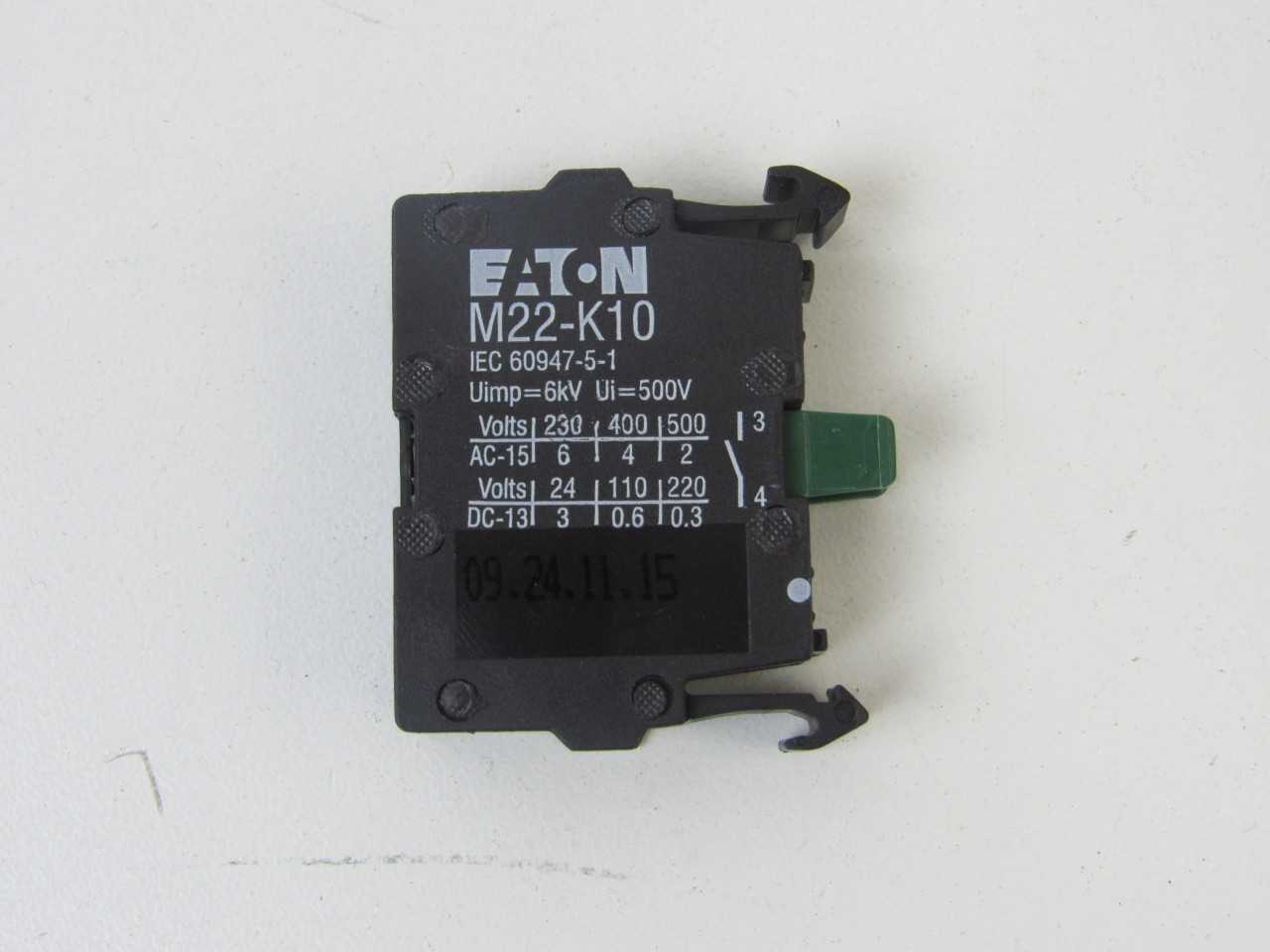 Quantity of 86x M22-K10 Contacts - VALVES
