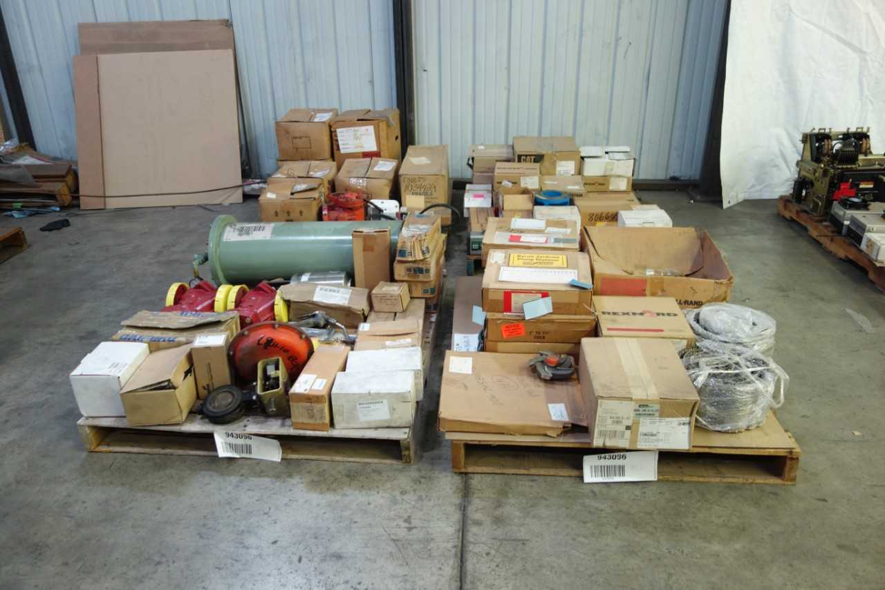4 PALLETS OF MISCELLANEOUS INDUSTRIAL SURPLUS - ELECTRICAL COMPONENTS