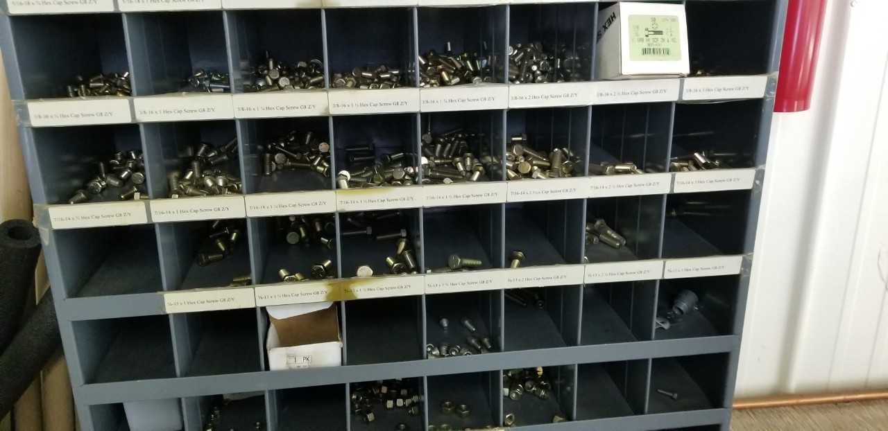 72 Slot Organizing Cabinet All contents Included - TOOL STORAGE