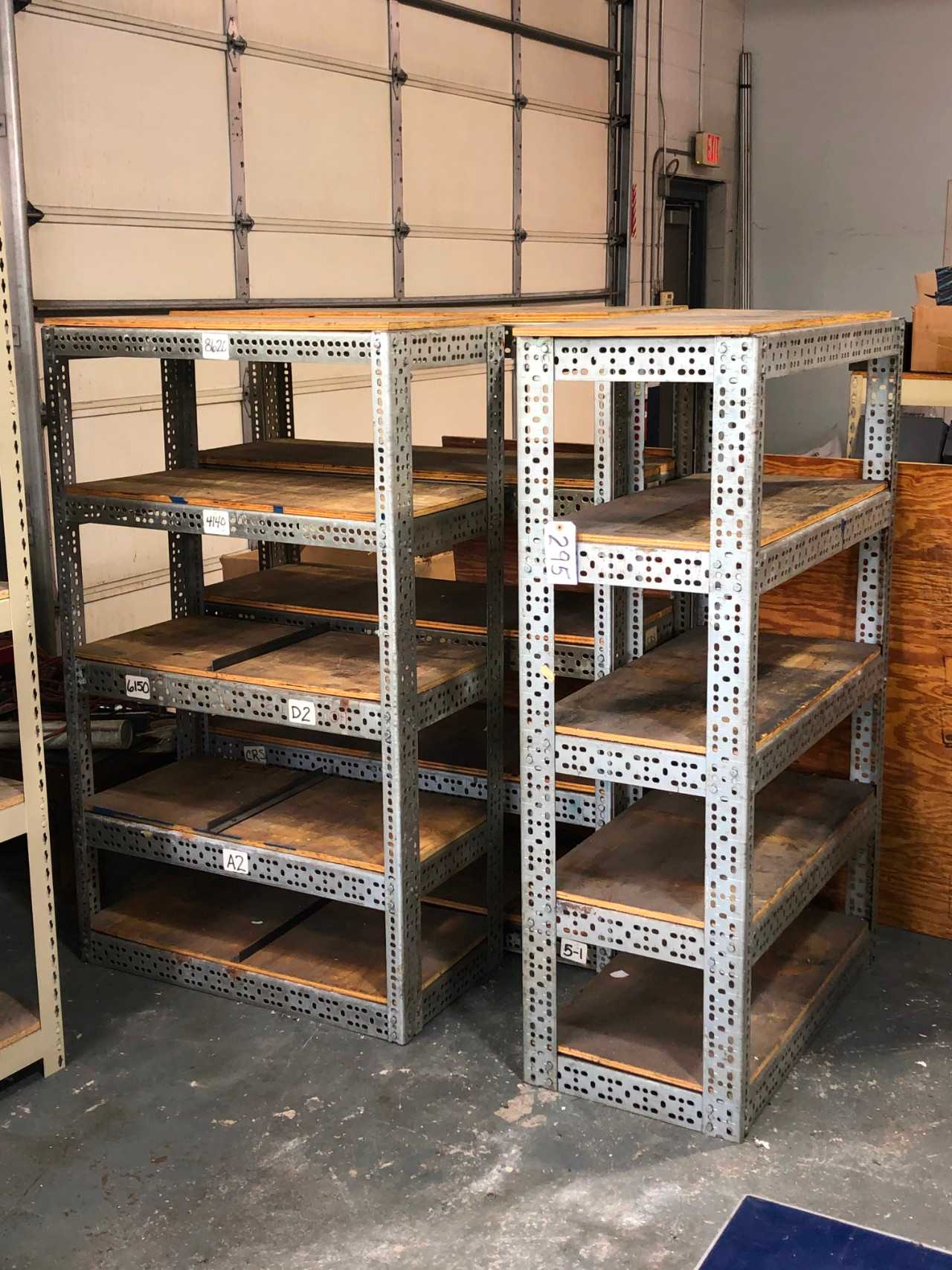 Lot of 3 Shelves, Adjustable - MACHINING ACCESSORIES & TOOLING