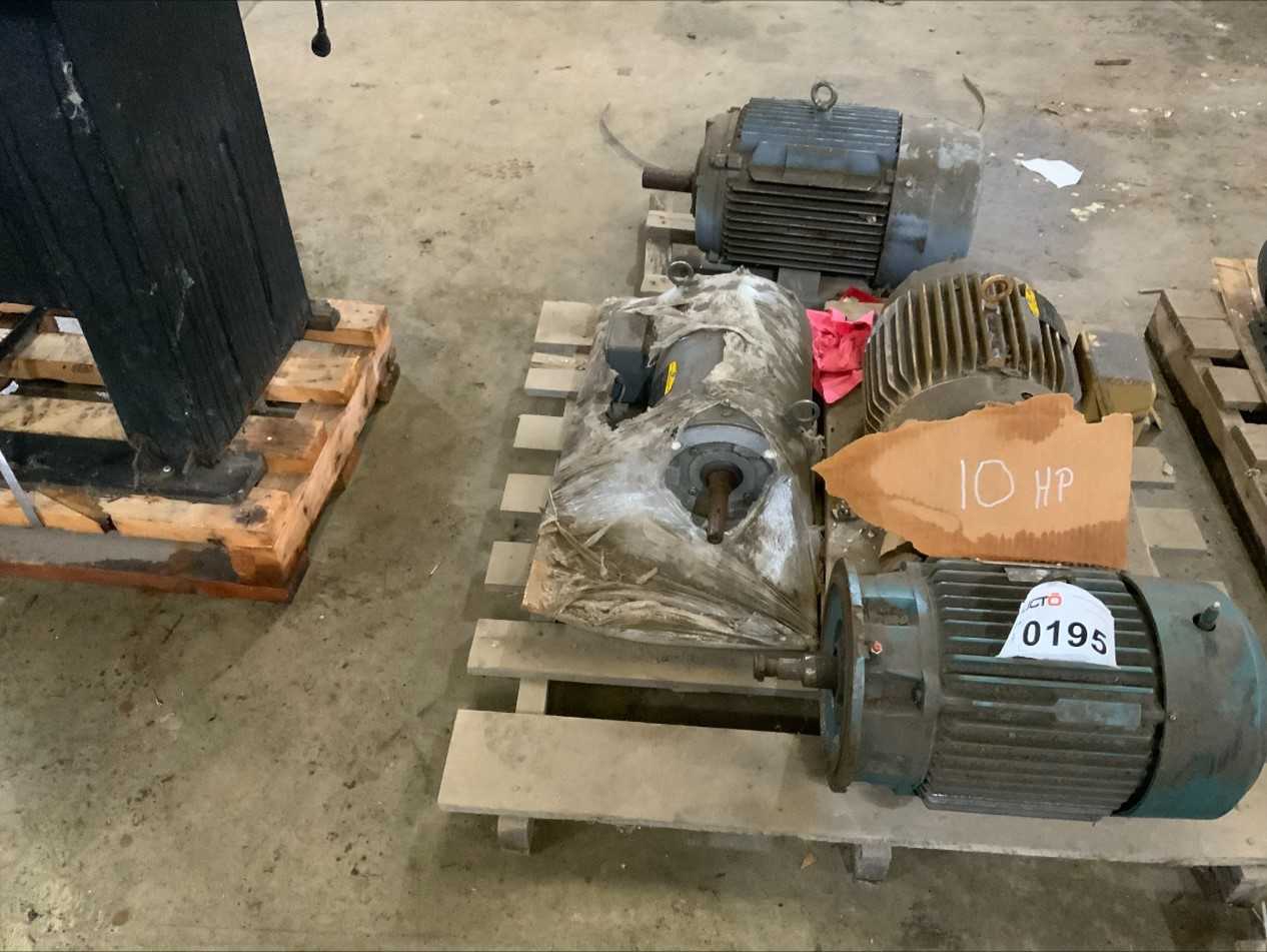 Bulk Lot of 10 HP Motors (Quantity of 4) - ELECTRIC MOTORS