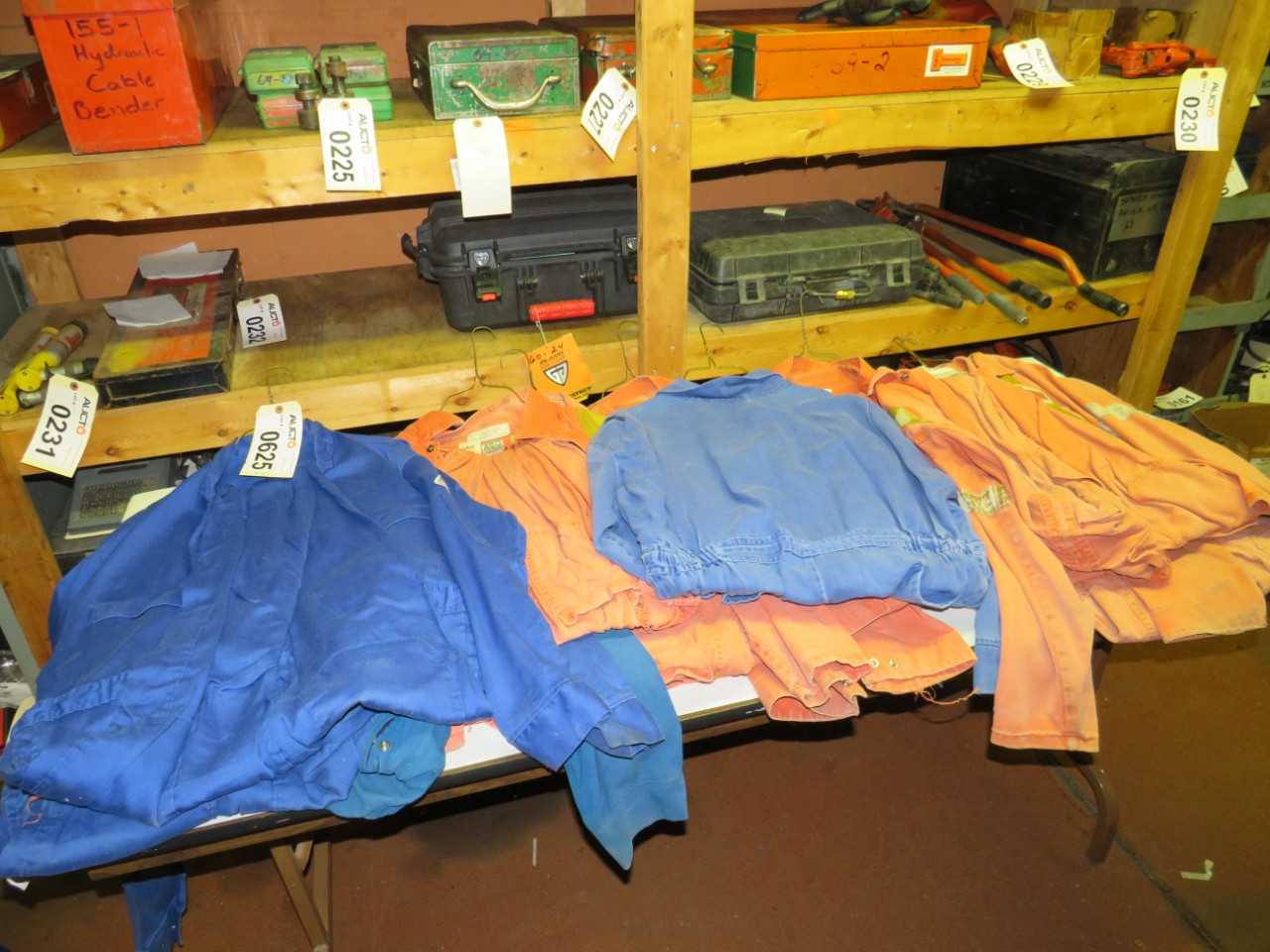 LOT OF 10 ASSORTED FLAME RESISTANT COVERALLS - SAFETY SWITCH