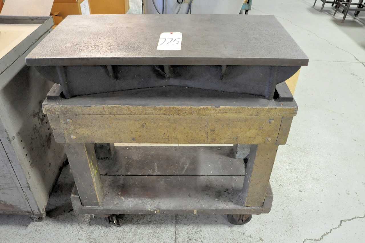 Caste Iron Surface Plate with Cart - PROCESS EQUIPMENT