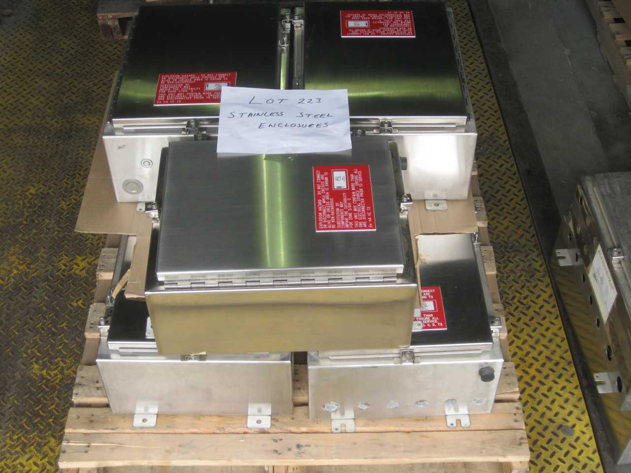 HOFFMAN STAINLESS STEEL ENCLOSURES ( QTY. 7 ) - ELECTRICAL COMPONENTS
