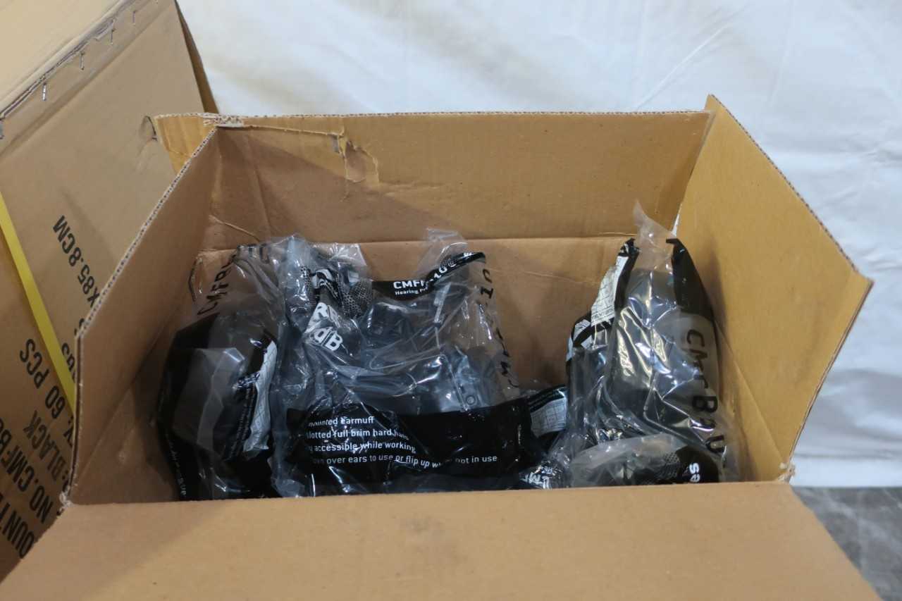 PALLET OF PYRAMEX CMFB6010 CAP MOUNTED EARMUFFS NRR 23dB - CONSTRUCTION EQUIPMENT ATTACHMENTS