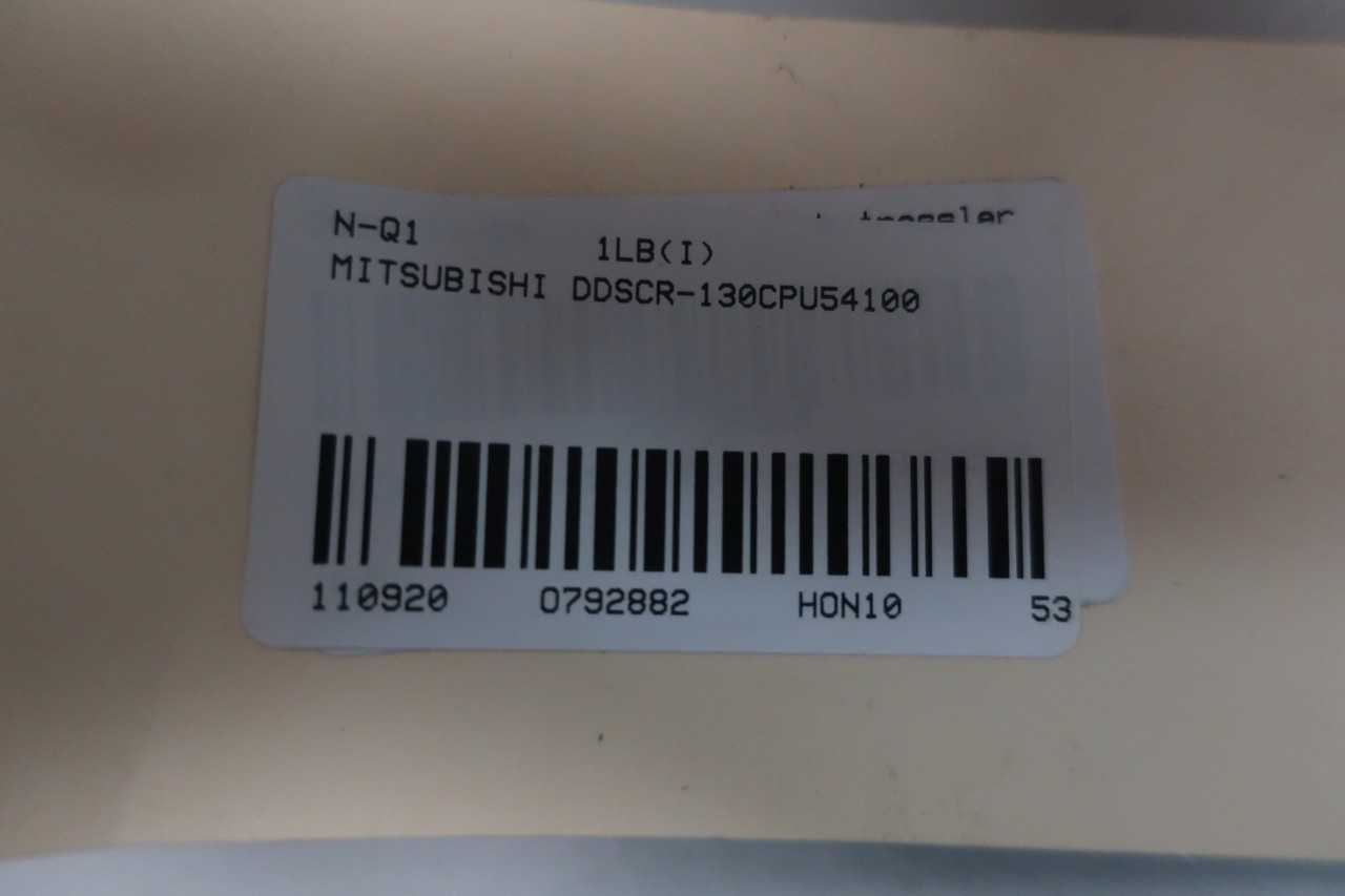 MITSUBISHI DDSCR130CPU54100 MEMOCON GL130 MEMORY MODULE - AUTOMATION & CONTROLS