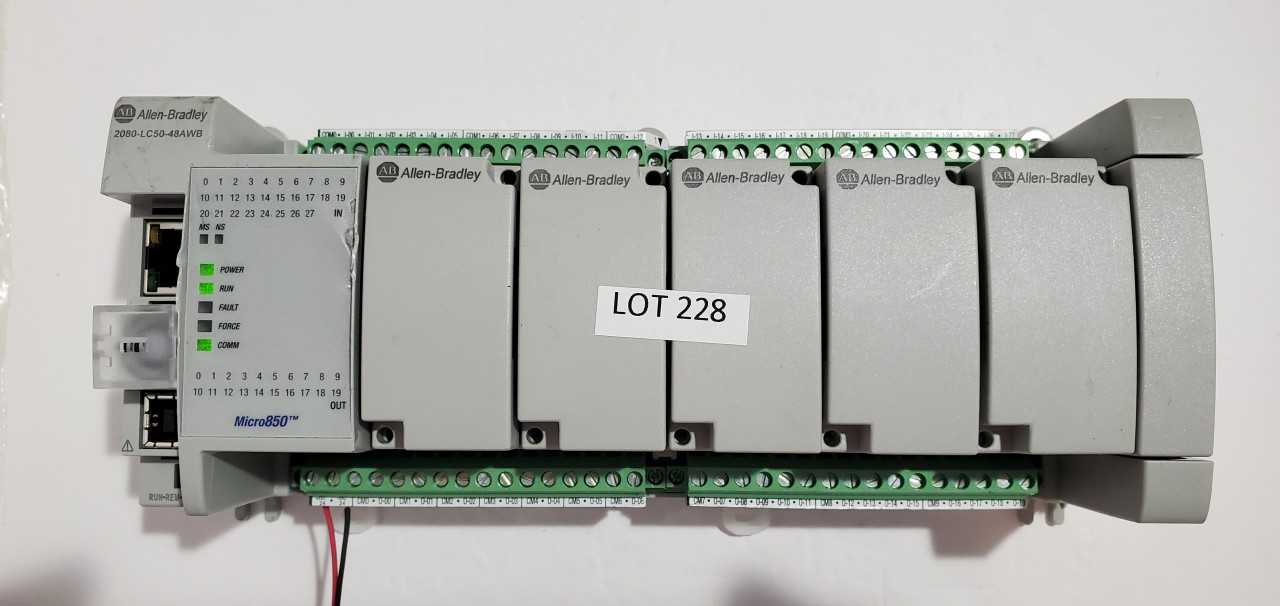 Allen Bradley Micro 850  2080-LC50-48QWB PLC - AUTOMATION & CONTROLS