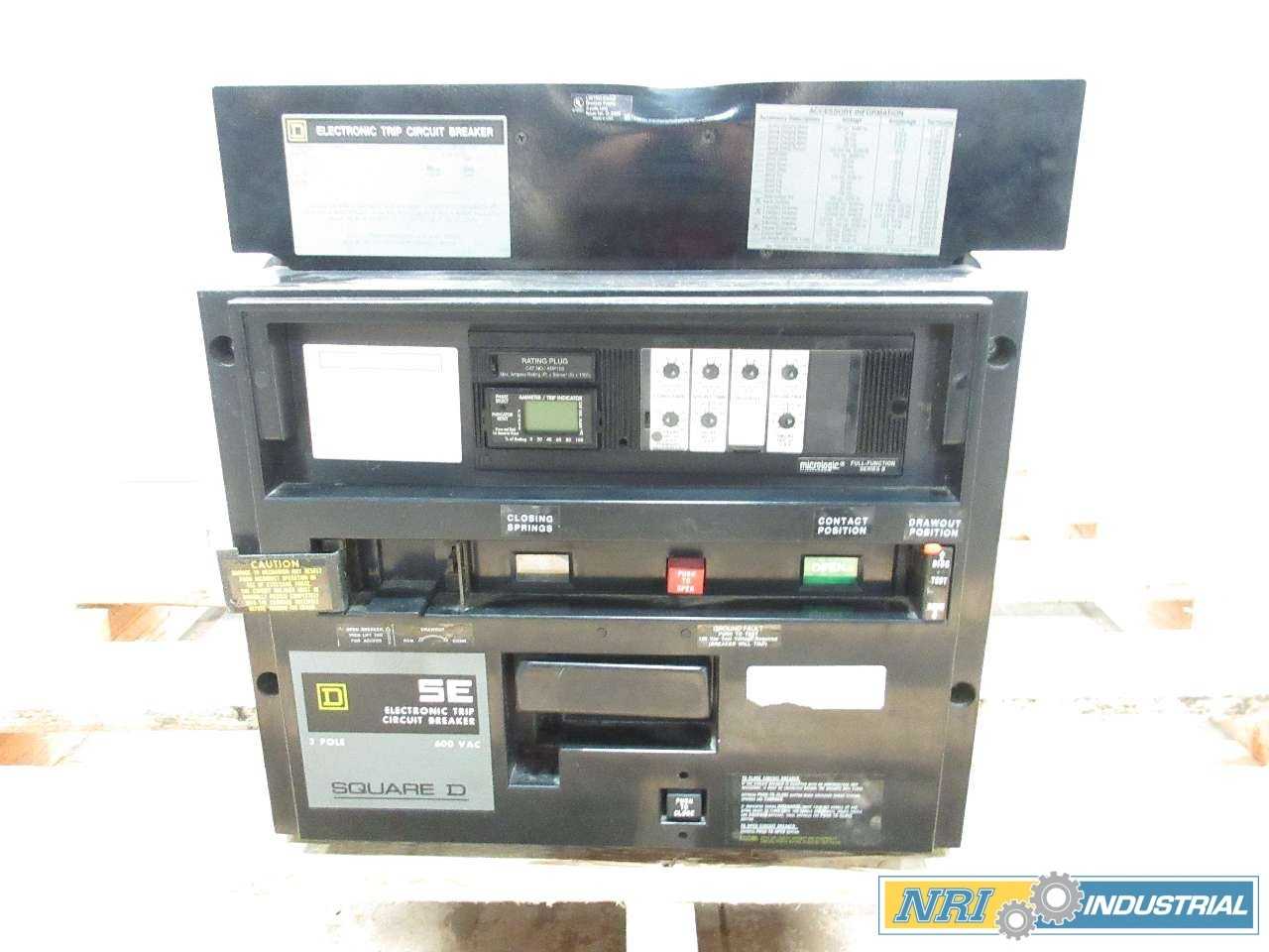 SQUARE D SED361200LSGA8 MICROLOGIC 3P 1200A 600V-AC CIRCUIT BREAKER - CIRCUIT BREAKERS
