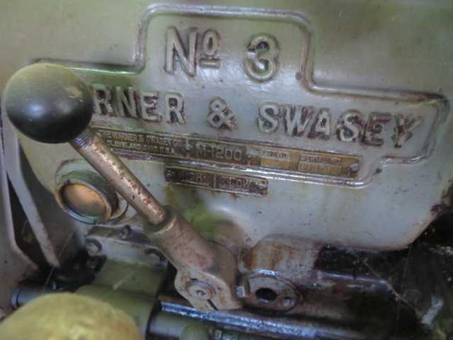 Warner Swasey # 3 Turret Lathe and Available Tooling - MACHINING ACCESSORIES & TOOLING