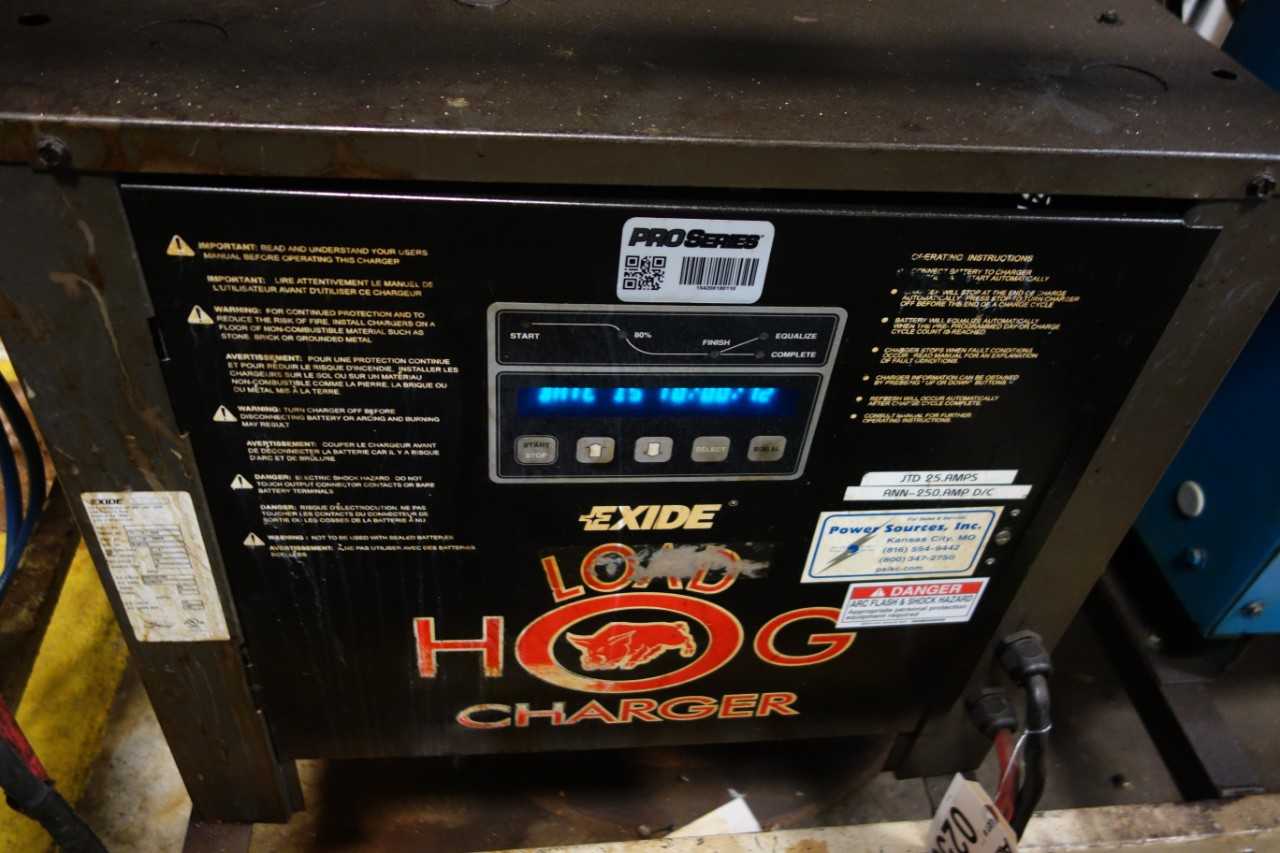 Exide LT2-18-1000 Load Hog forklift battery charger (DELAYED REMOVAL) - MATERIAL HANDLING