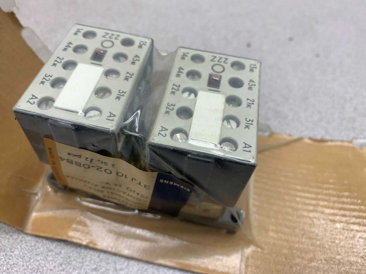 NEW IN BOX SIEMENS CONTACTOR 3TJ10 02-0BB4 - CONTACTORS