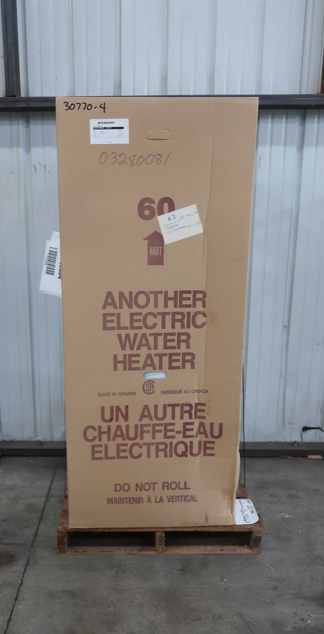 GIANT 172E-30H-2 ELECTRIC WATER HEATER - HVAC EQUIPMENT