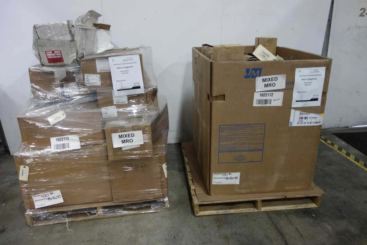 2 PALLETS OF ASSORTED MRO - INDUSTRIAL PARTS