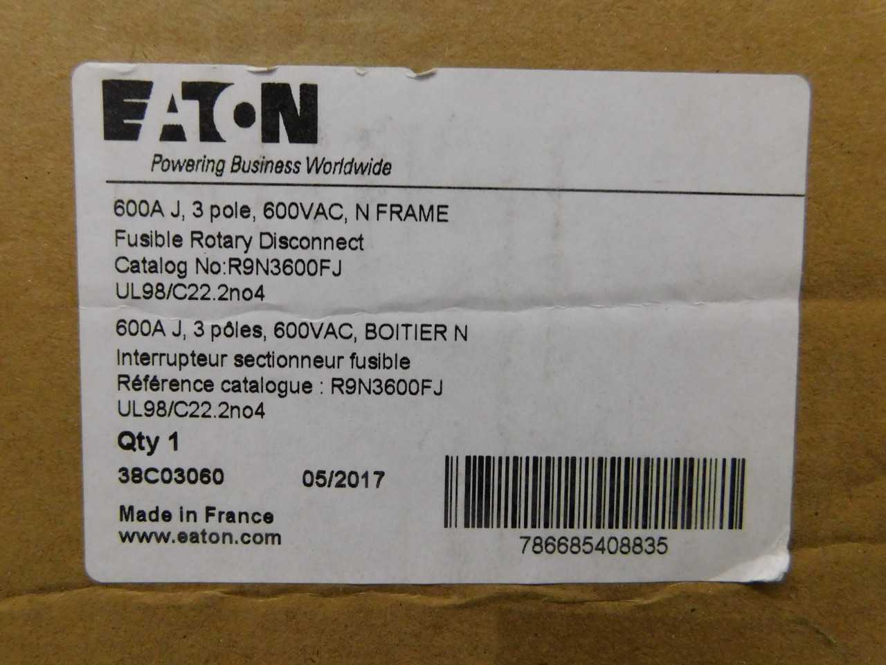 Lot of 1 Fusible Rotary Disconnect - DISCONNECT SWITCHES