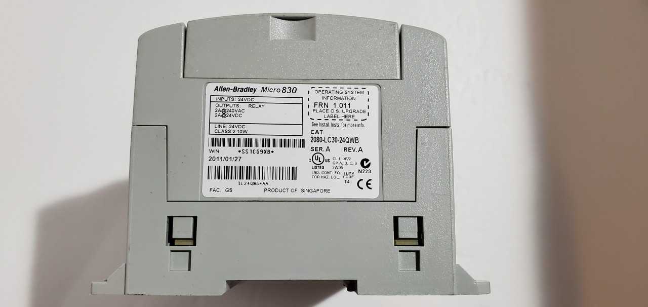 Allen Bradley Micro 830 2080-LC30-24QWB PLC - AUTOMATION & CONTROLS