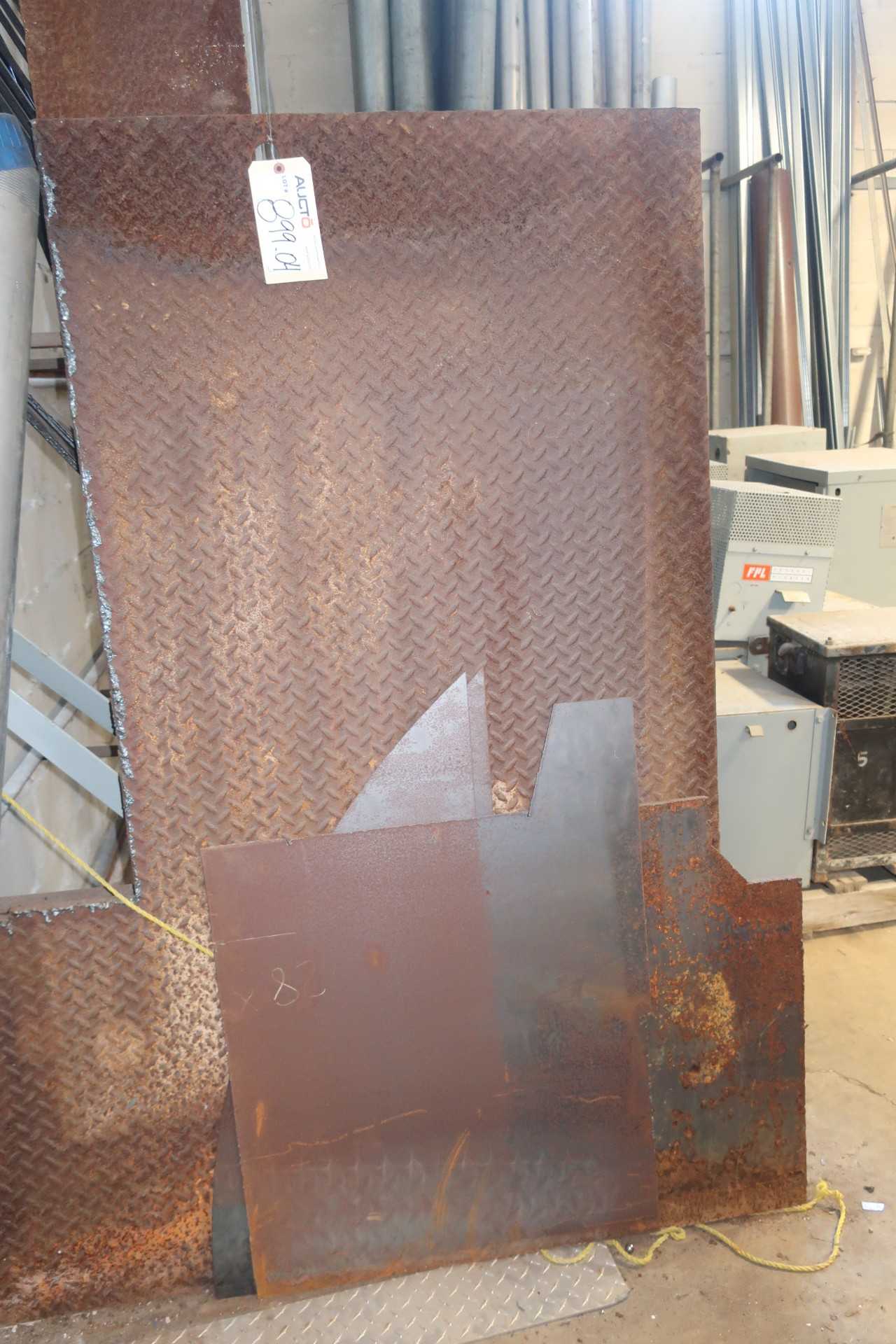 LOT OF ASSORTED STEEL SHEETS OF FABRICATING METAL - ELECTRIC POWER TOOLS