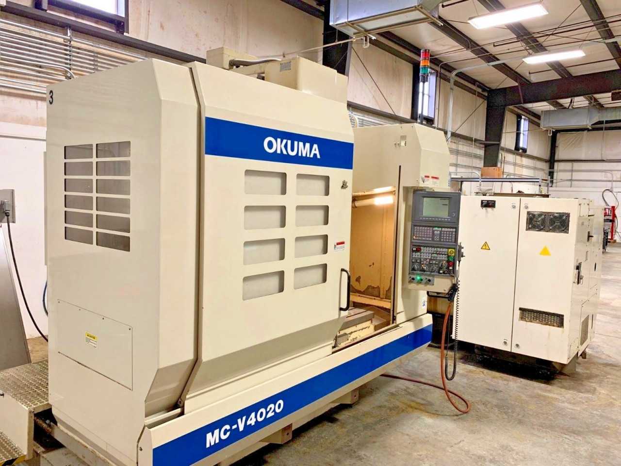 2002 Okuma MC-V4020 Vertical Machining Center - OSP 10M Control - DNC-B - VERTICAL MACHINING CENTERS