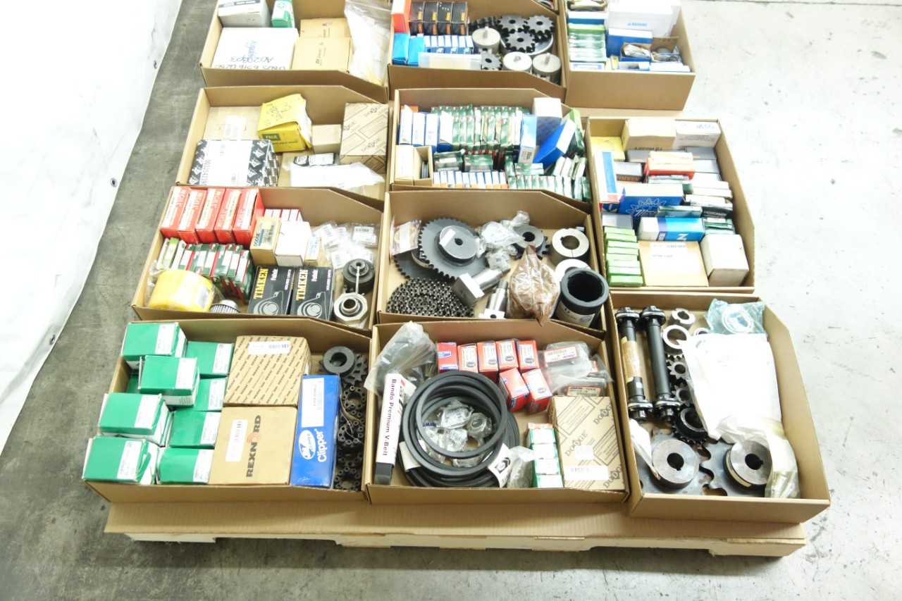 2 PALLETS OF POWER TRANSMISSION REPLACEMENT PARTS - POWER TRANSMISSION