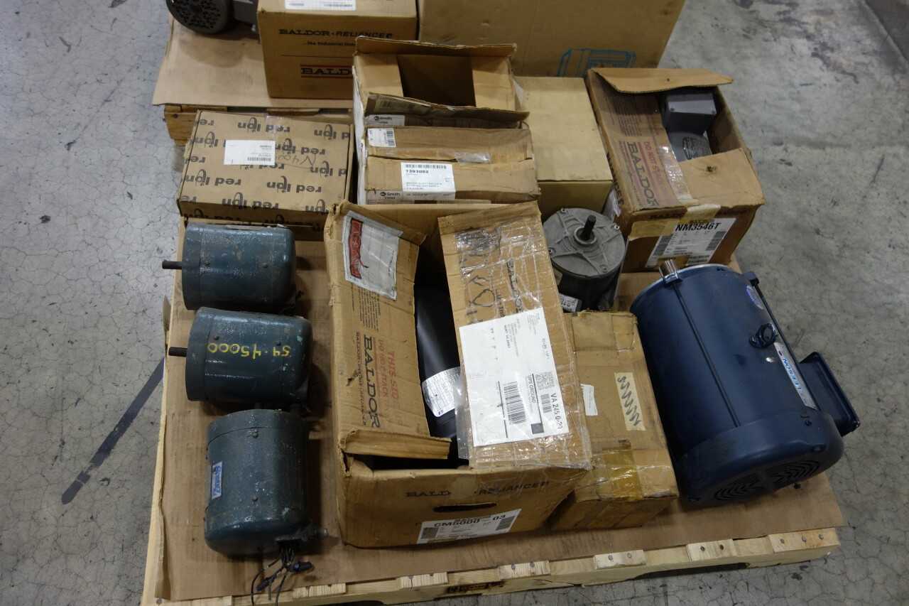2 PALLETS OF ASSORTED ELECTRIC MOTORS - ELECTRIC MOTORS