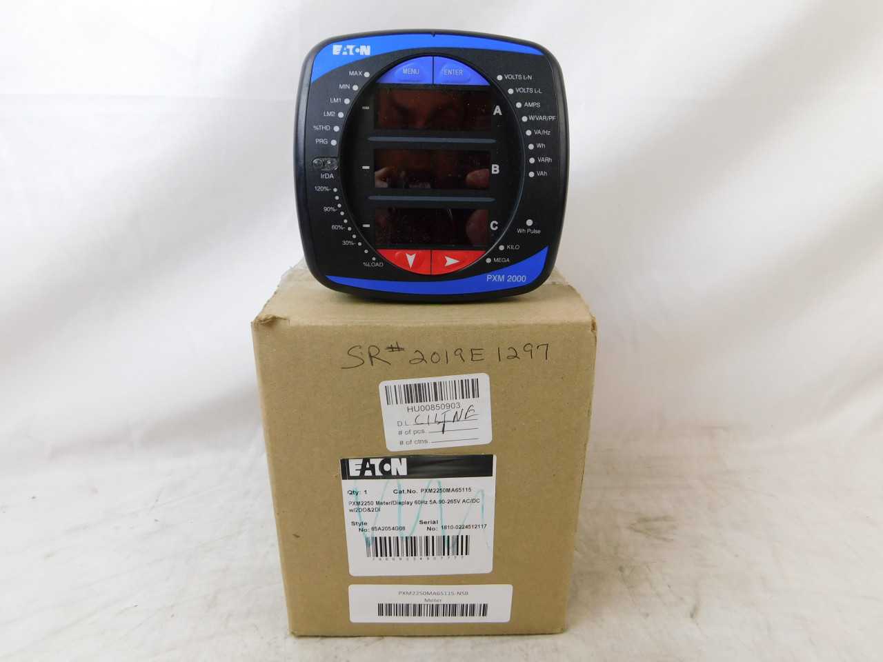 (1) Eaton PXM2250MA65115 Electrical Meter Display 5A 90-265V - ELECTRICAL COMPONENTS
