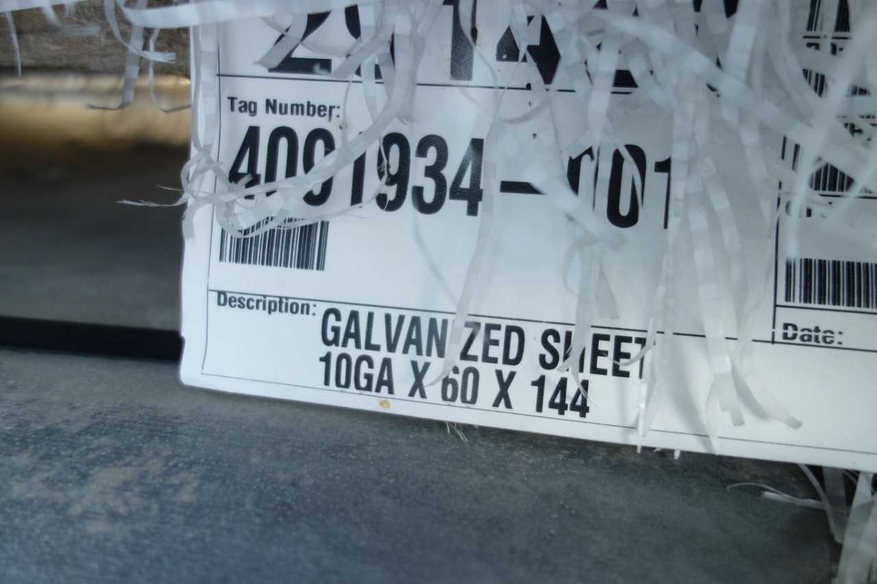 LOT OF A36 GALVANIZED CARBON STEEL PLATE