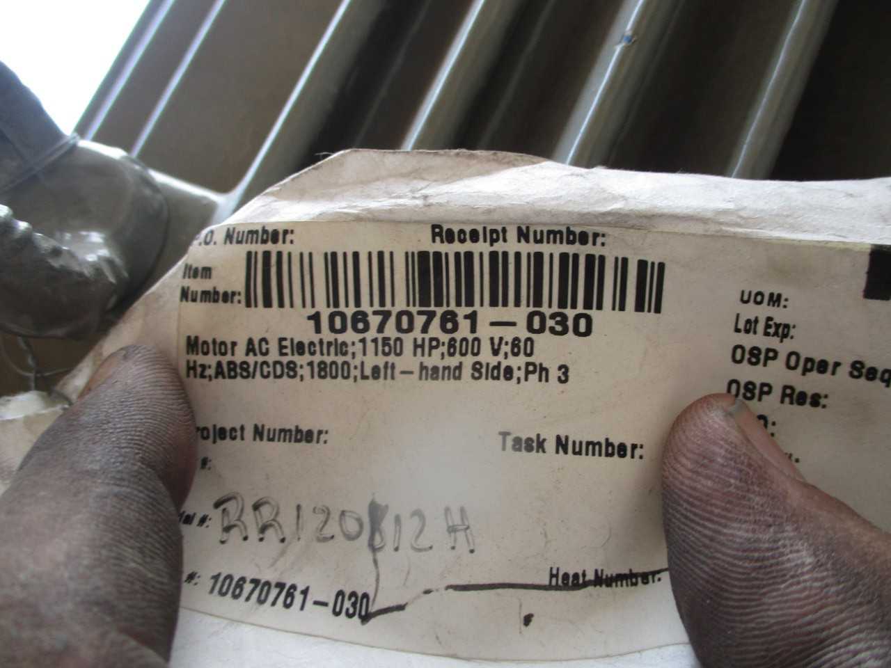 General Electric GEB 22D AC Electric Motor-Left hand JB- ABS /CDS  cert  (UNUSED) QTY 1 - ELECTRIC MOTORS