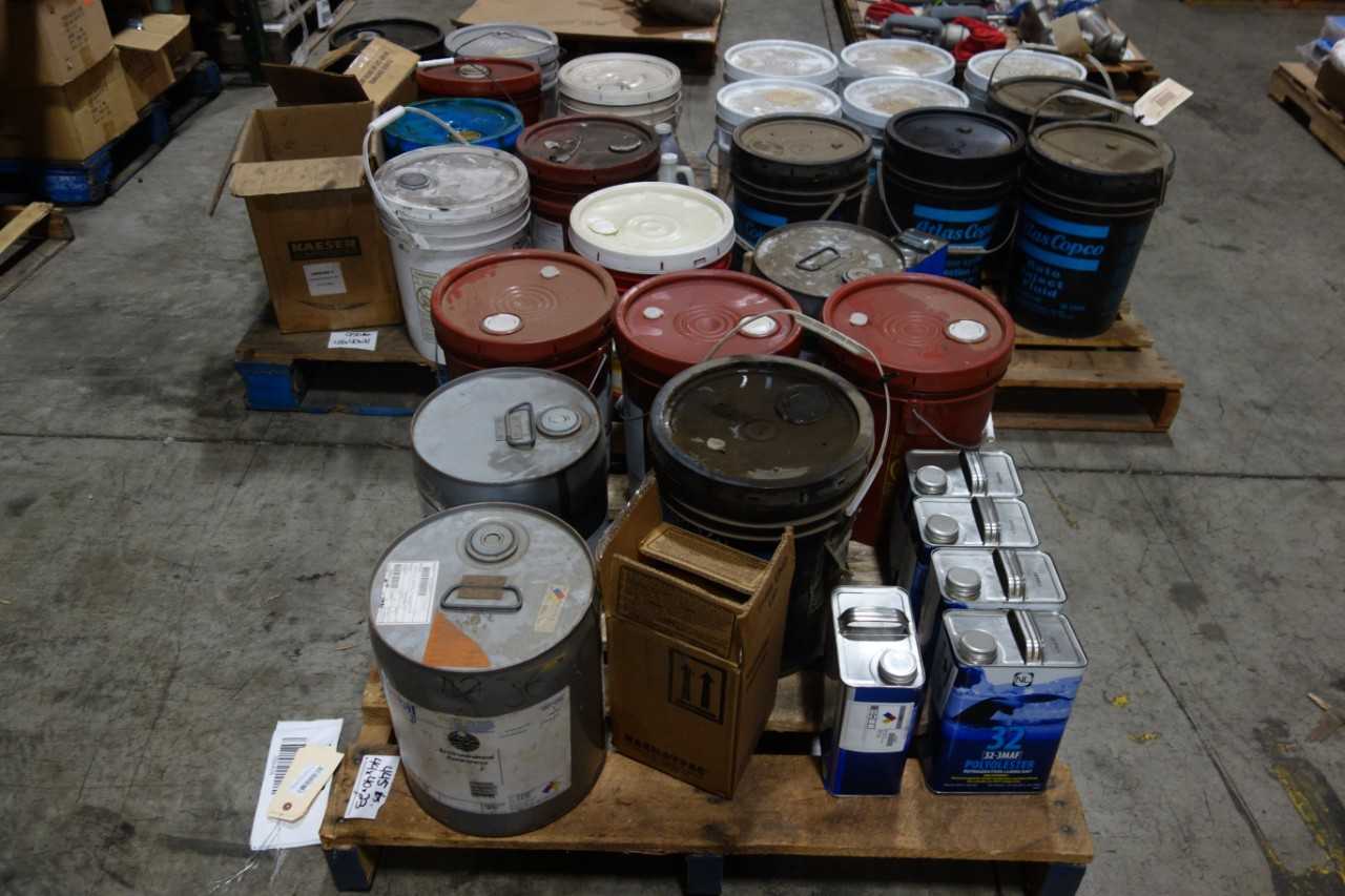 3 PALLETS OF OF LUBRICANTS, SEALANTS - HAND TOOLS
