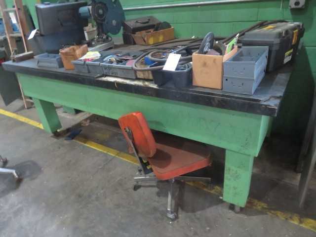 Rolling work table and contents - MISCELLANEOUS