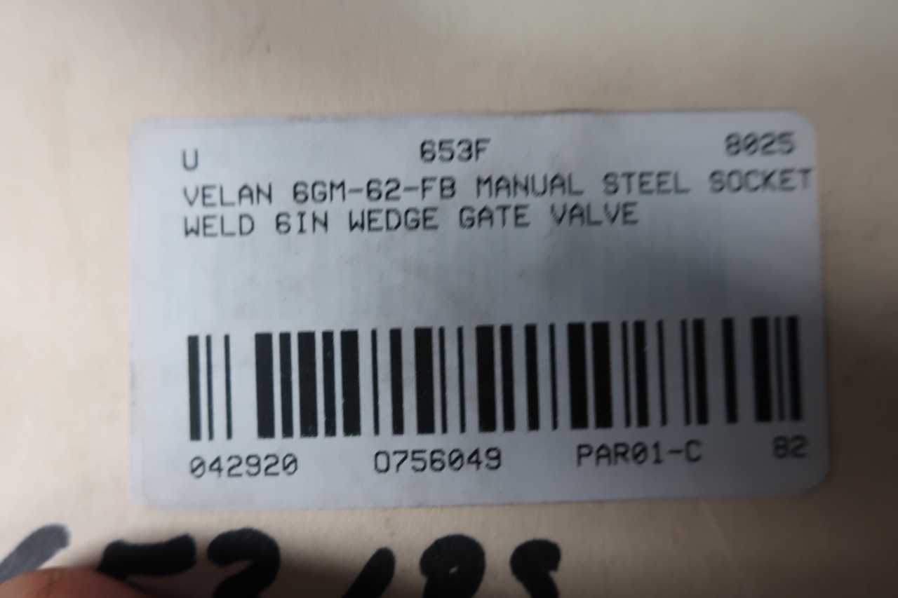 VELAN 6GM-62-FB ELECTRIC 150 STEEL BUTT WELD 6IN CONTROL VALVE - CONTROL VALVE
