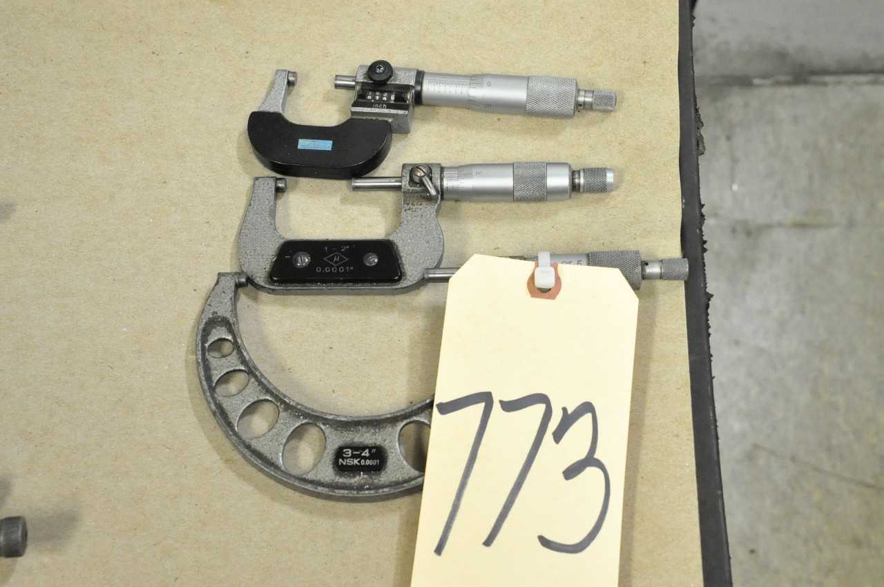 3 Various Outside Micrometers in 1 Group - ELECTRIC POWER TOOLS
