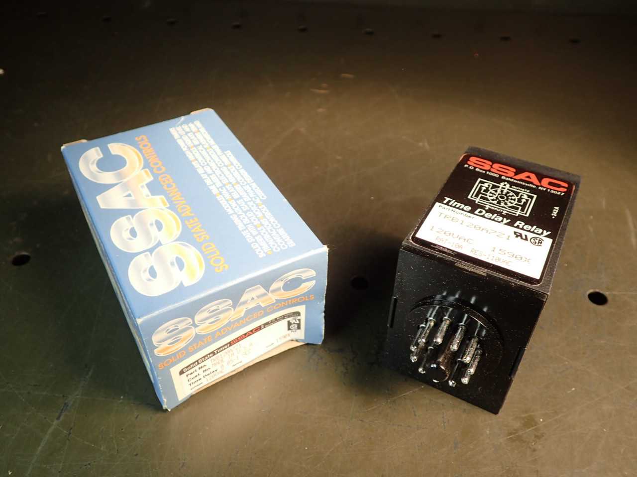 Solid State Advanced Controls, TRB120A7Z1, .05-1Sec, 120V, Time Delay Relay, NOS - ELECTRICAL COMPONENTS