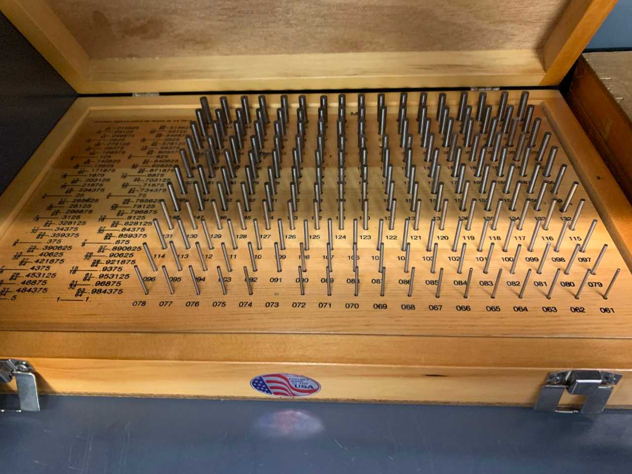Pin Gage Set - PROCESS EQUIPMENT