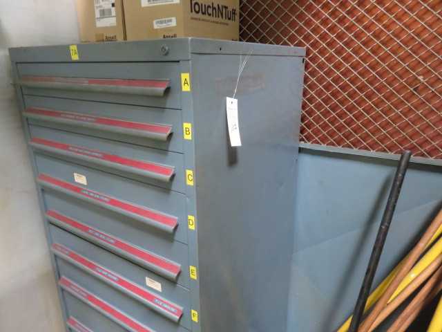 Tooling Cabinets and Contents (1) each, 9 Drawer - TOOL STORAGE