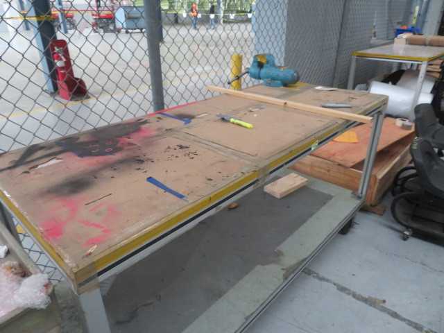 Wilton Vice and (2) Aluminum Tables on WHeels (1) vice - MISCELLANEOUS